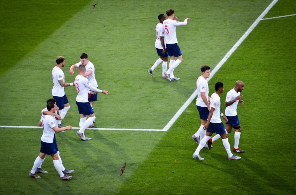 England's National Team preparing for the World Cup