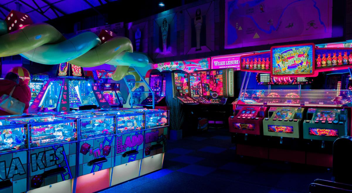 An arcade hall